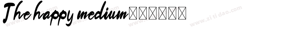 The happy medium字体转换
